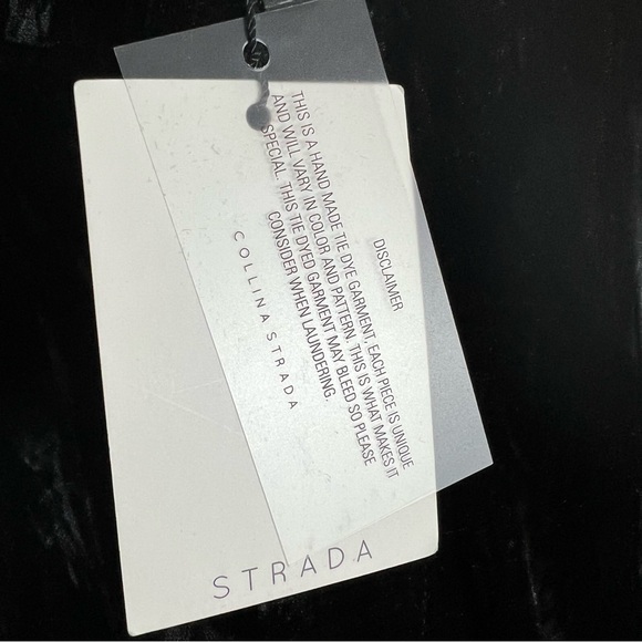 Collina Strada Velvet interrupted pants black tye dye size XS - Picture 10 of 13